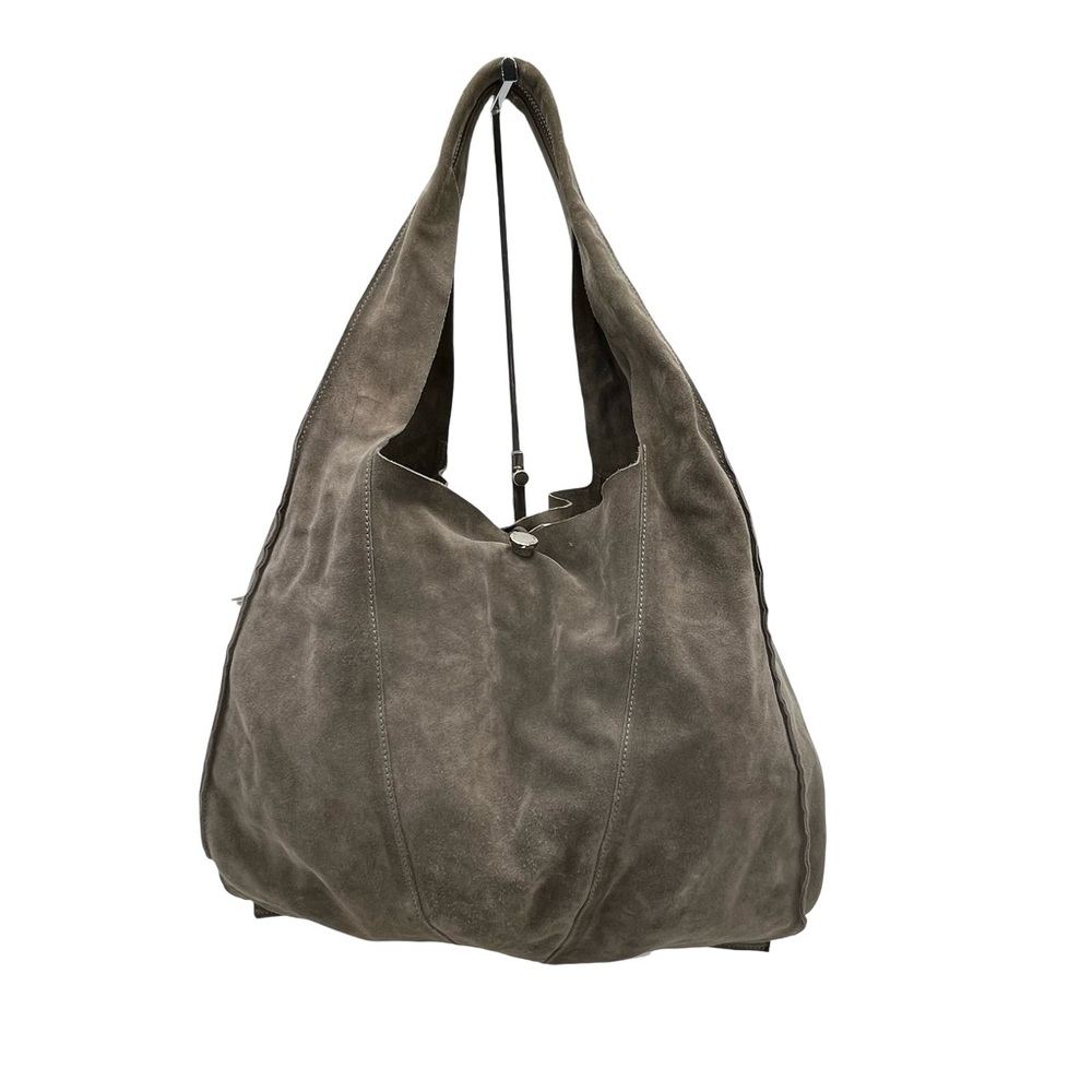 Orciani Taupe/Gray Suede Hobo Bag